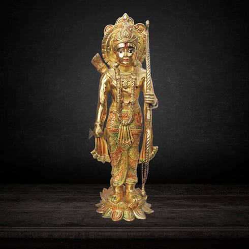 Brass Ram Ji Statue Idol 22.24 Kg