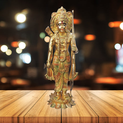Brass Ram Ji Statue Idol 22.24 Kg