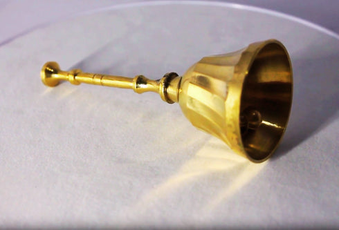 Brass Pooja Bell with Beautiful Handle 58gm