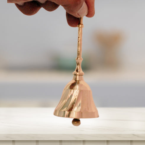 Brass Pooja Bell with Beautiful Handle 58gm