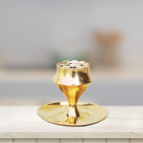 Brass Round Agarbatti Stand 54gm