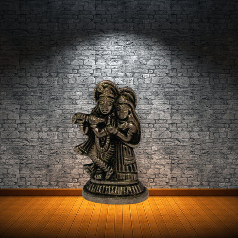 Brass Showpiece Radha Krishna Idol Statue 54gm