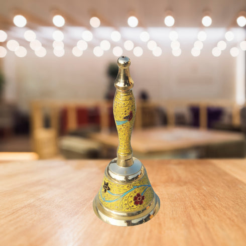 Brass Handle Bell Yellow Colour 0.185Kg