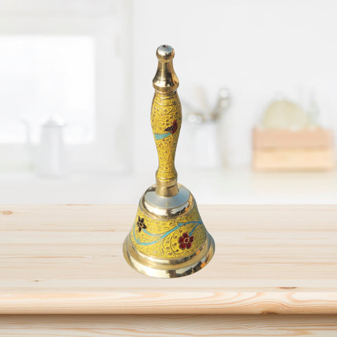 Brass Handle Bell Yellow Colour 0.185Kg