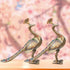 Brass Showpiece Peacock Pair Statue 2.32Kg