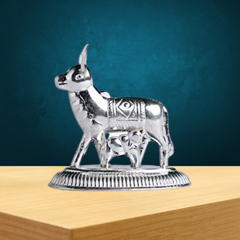 Pure Silver Cow and Calf 18 grams
