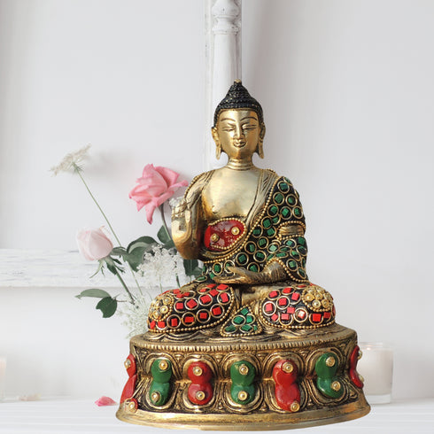 Brass Showpiece Buddha Ji God 1.3Kg