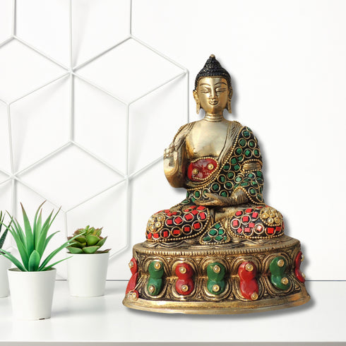 Brass Showpiece Buddha Ji God 1.3Kg