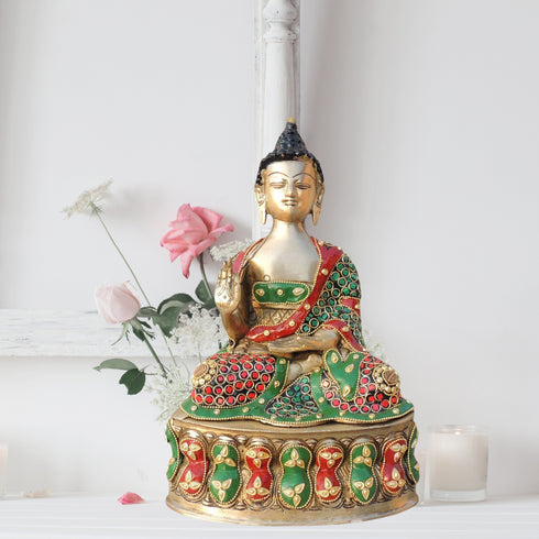 Brass Showpiece Buddha Ji God 2.84Kg