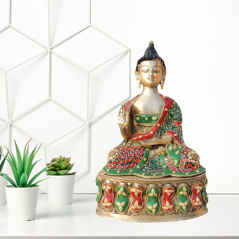 Brass Showpiece Buddha Ji God 2.84Kg