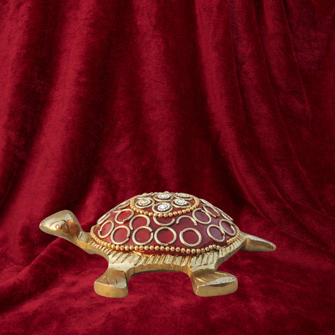 Brass Showpiece Red Tortoise 0.16kg