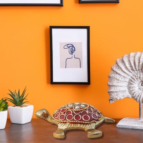 Brass Showpiece Red Tortoise 0.16kg