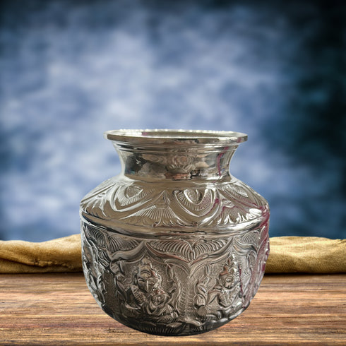 Pure Silver Ashta Lakshmi Kalasam 218 g