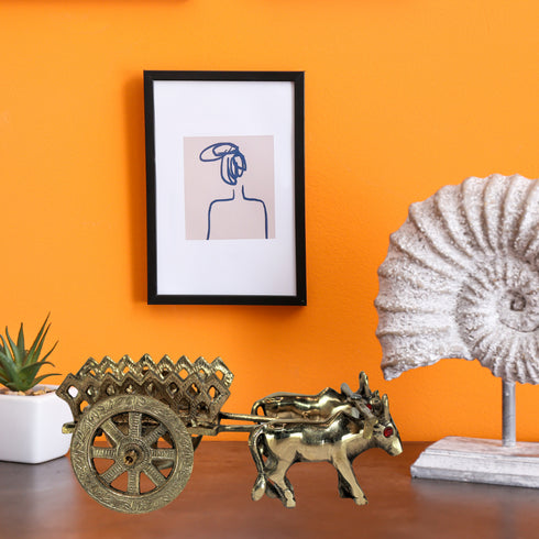 Brass Decorative Bullock Cart 394g