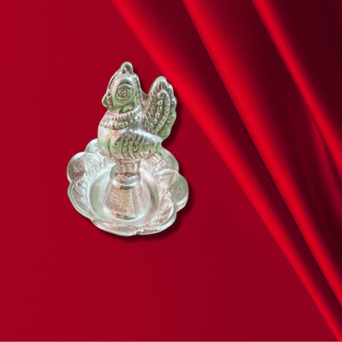 Pure Silver Peacock Agarbatti Stand 11g