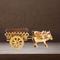 Brass Bull Cart Statue 0.7Kg
