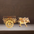 Brass Bull Cart Statue 0.7Kg