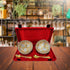 Brass 2 Bowl Set with Velvet Box 0.12kg