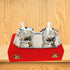 Brass 2 Bowl Set With Velvet Box 0.1kg