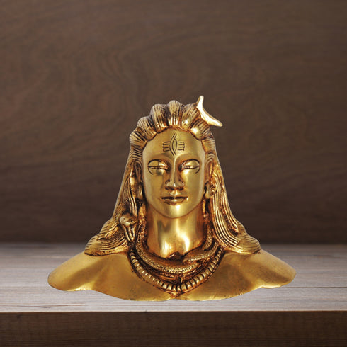 Brass Aadiyogi Statue 0.66Kg