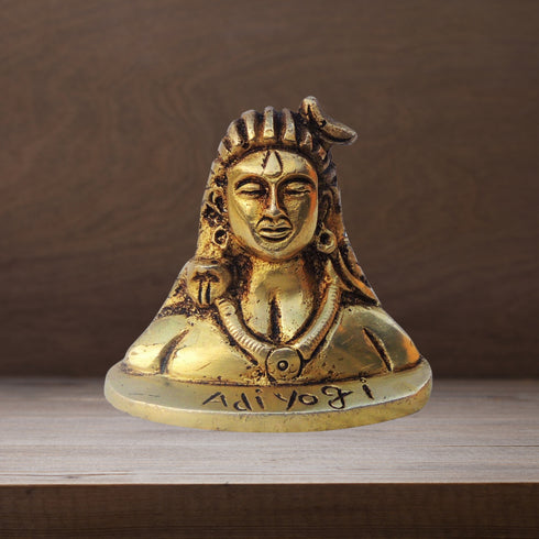 Brass Aadiyogi Statue 0.26Kg