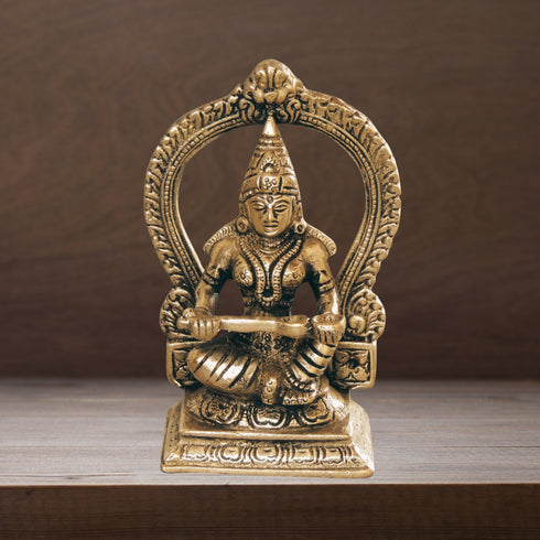 Brass Annapurna Devi Murti Statue 0.8kg