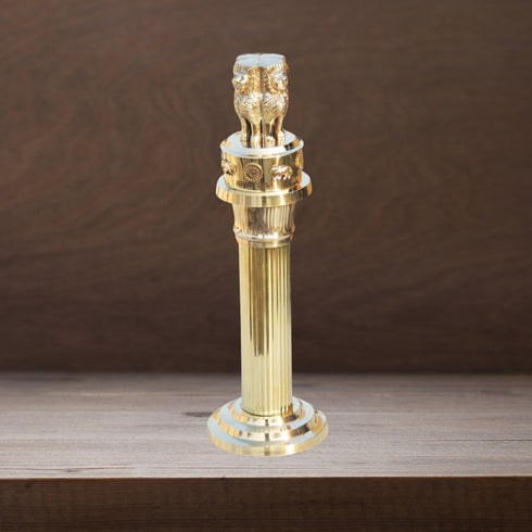 Brass Ashok Lath Statue 1.2kg