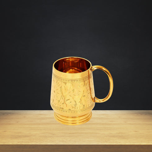 Brass Beer Mug Glass 0.35Kg