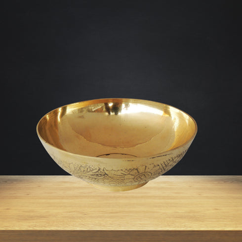 Brass Bowl Katora Embose Medium 0.085Kg