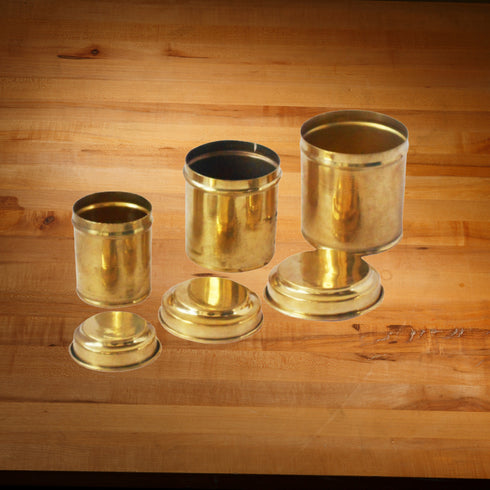 Brass Box Miniature Toy 3 Pcs Set 0.06Kg