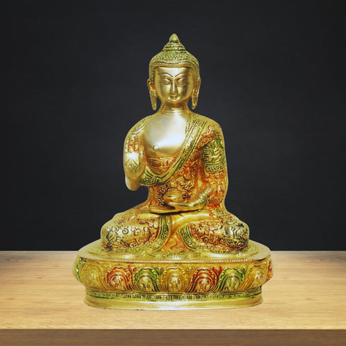 Brass Buddha Big Statue 2.6Kg
