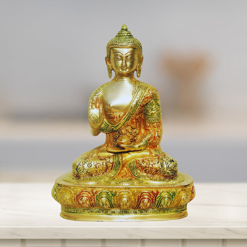 Brass Buddha Big Statue 2.6Kg