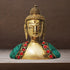 Brass Buddha Face Statue 0.34Kg