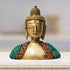 Brass Buddha Face Statue 0.34Kg