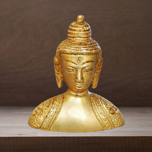 Brass Buddha Half Statue 0.33kg