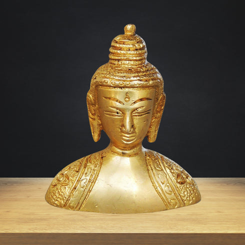 Brass Buddha Half Statue 0.33kg