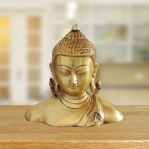 Brass Buddha Half Statue 1.31kg
