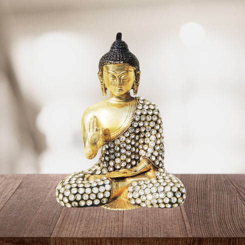 Brass Buddha Statue 1.96Kg