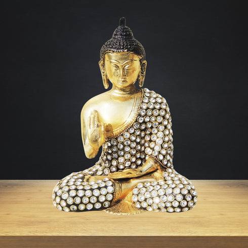 Brass Buddha Statue 1.96Kg