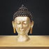 Brass Budha Head Statue Antique Finish 9.38Kg