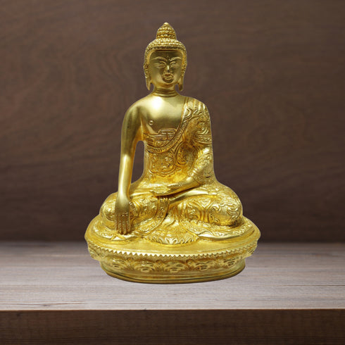 Brass Budha Statue With Super Fine Finish 1.3kg