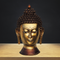 Brass Budha Head With Antique Finish 9.38Kg