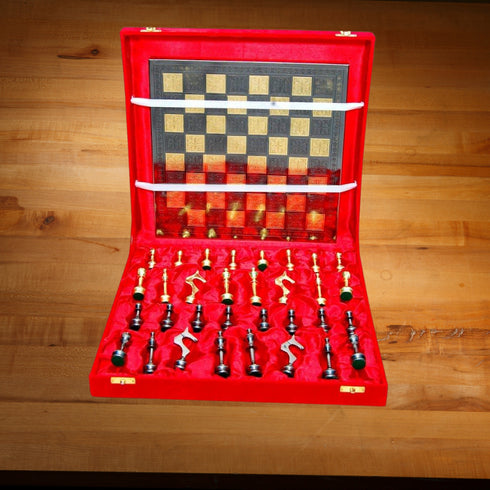 Brass Chess Board Game Set 3.06Kg