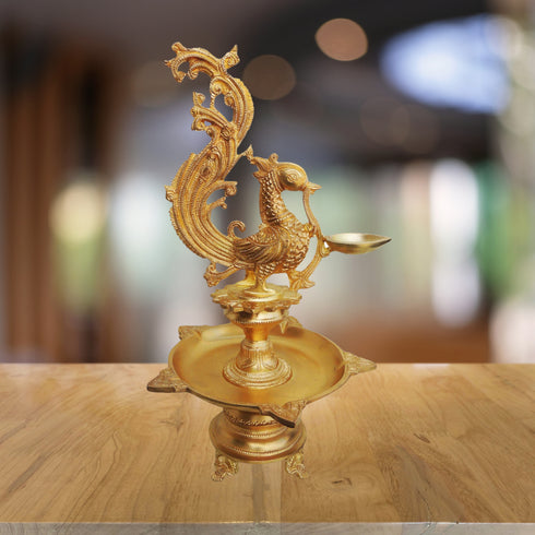 Brass Cock Murga Deepak God Idol Statue 5Kg