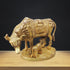 Brass Cow With Base Statue 0.85Kg