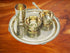 Pure Brass Thali Set 5 Pcs 1346g