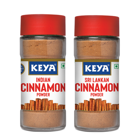 Keyafoods Keya Indian Cinnamon Powder 50g 100 Pure & Natural Packed with Zero Preservatives or Additives Indian Spices Aroma & Flavour Pack of 2