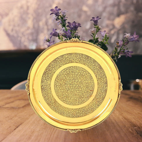 Brass Thali Embose 0.6kg