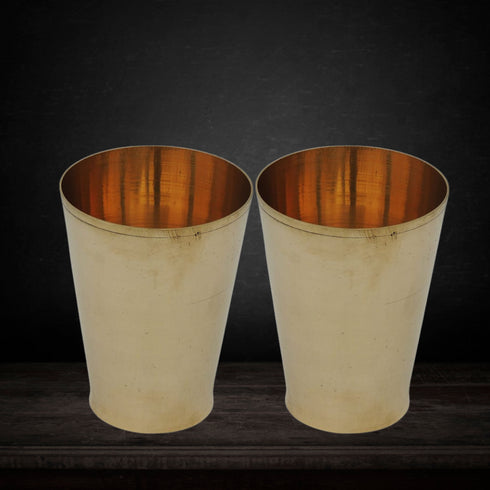 Brass Glass Embose 420g(Pack of 6)