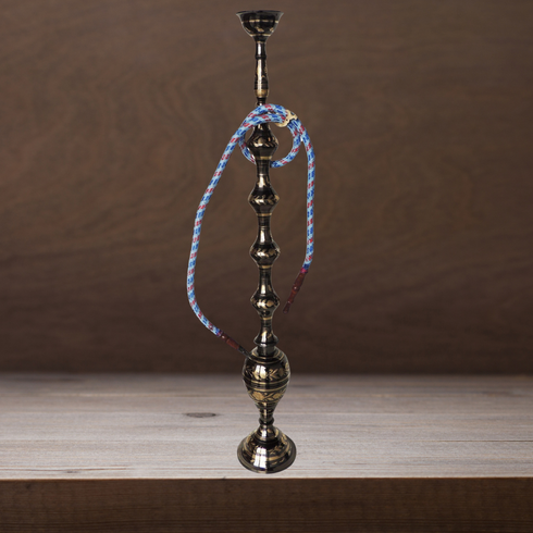 Brass Hookah In Black Design 1.76Kg